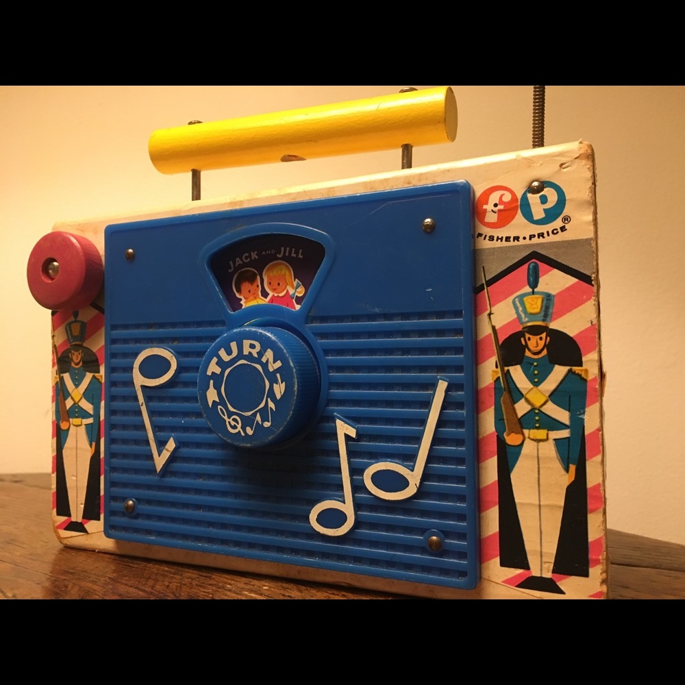 Fisher Price Vintage 1960’s Jack Jill TV Radio Toy